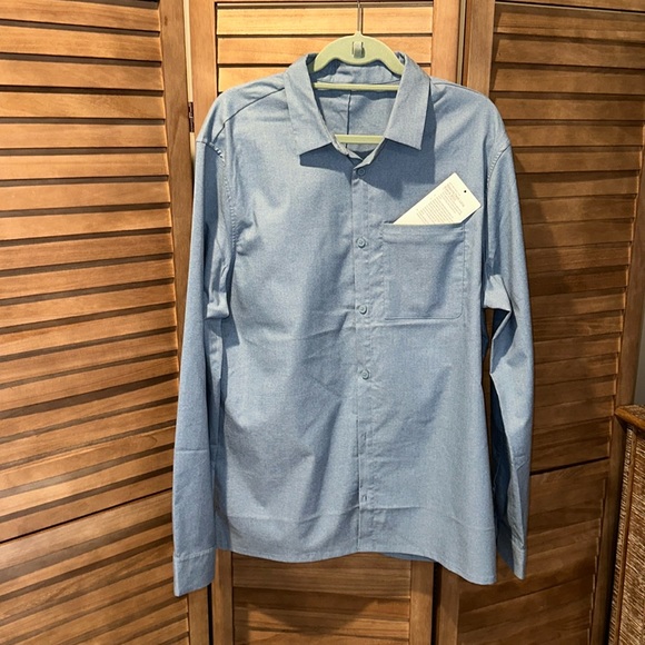 lululemon athletica Other - NEW ~ Men’s LULULEMON Masons Peak Long Sleeve Shirt ~ Blue ~ XL